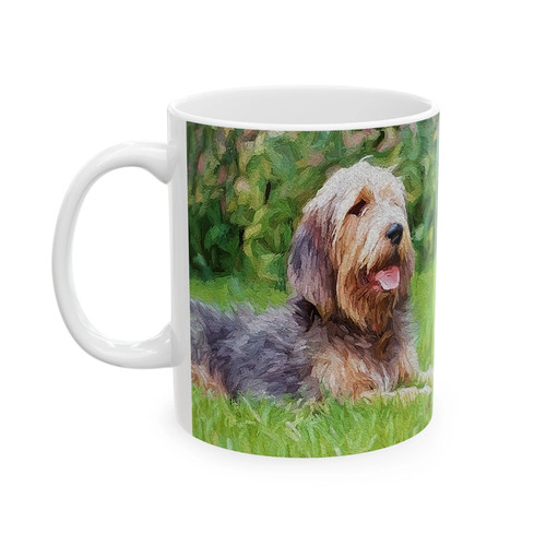 Otterhound ceramic mug 11oz - ceramic,